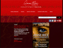 Tablet Screenshot of annerice.com